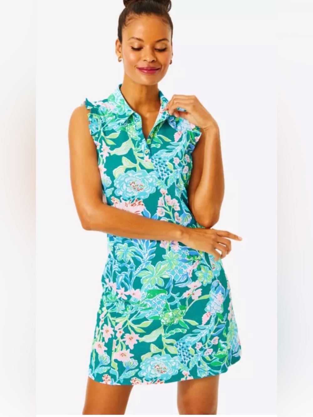 Lilly Pulitzer Silvia Seek And Sea Women's Sleeveless Golf Dress